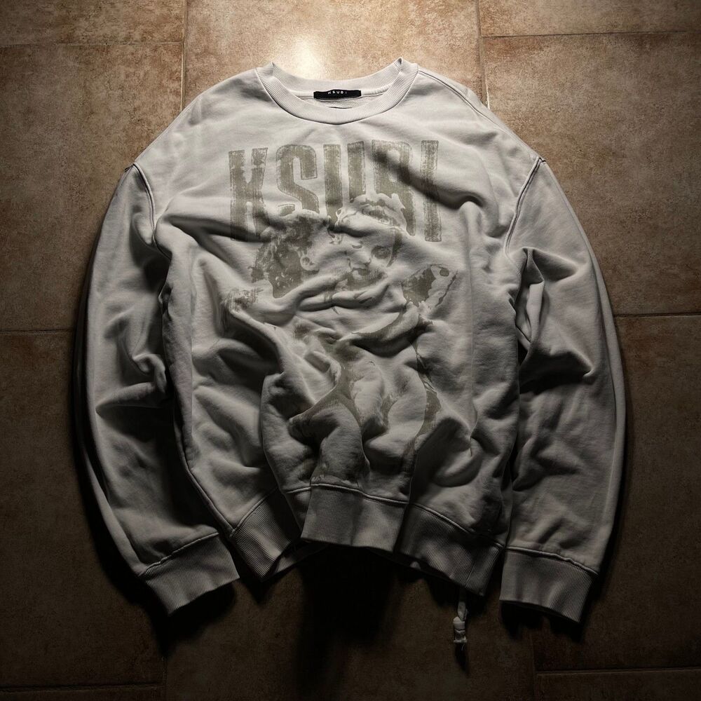 Ksubi Men's Cream and White Sweatshirt